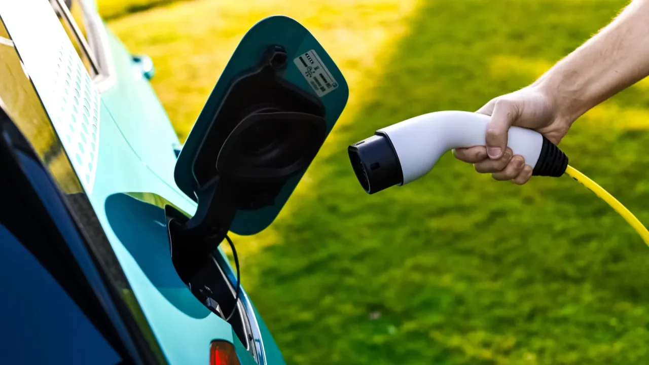 Volkswagen ID.3 hatchback EV getting charged