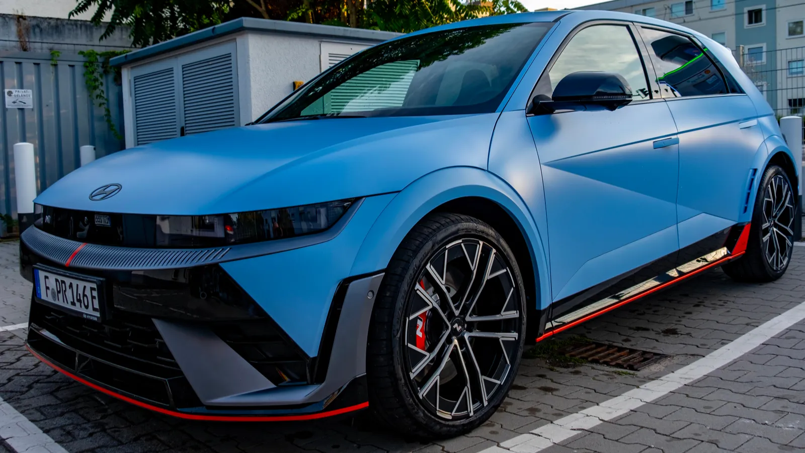 Shot of the Hyundai Ioniq 5 parked.