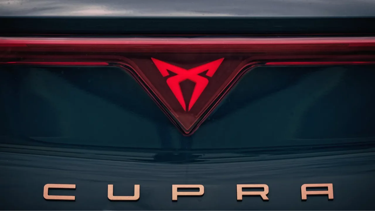 neuulm germany  august 23 2025 logo on a cupra