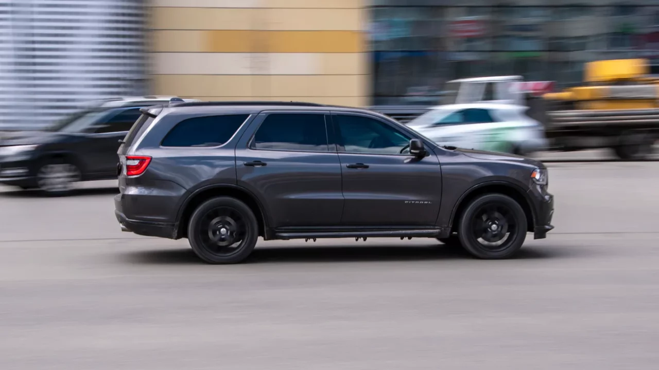 ukraine kyiv  26 april 2021 gray dodge durango car